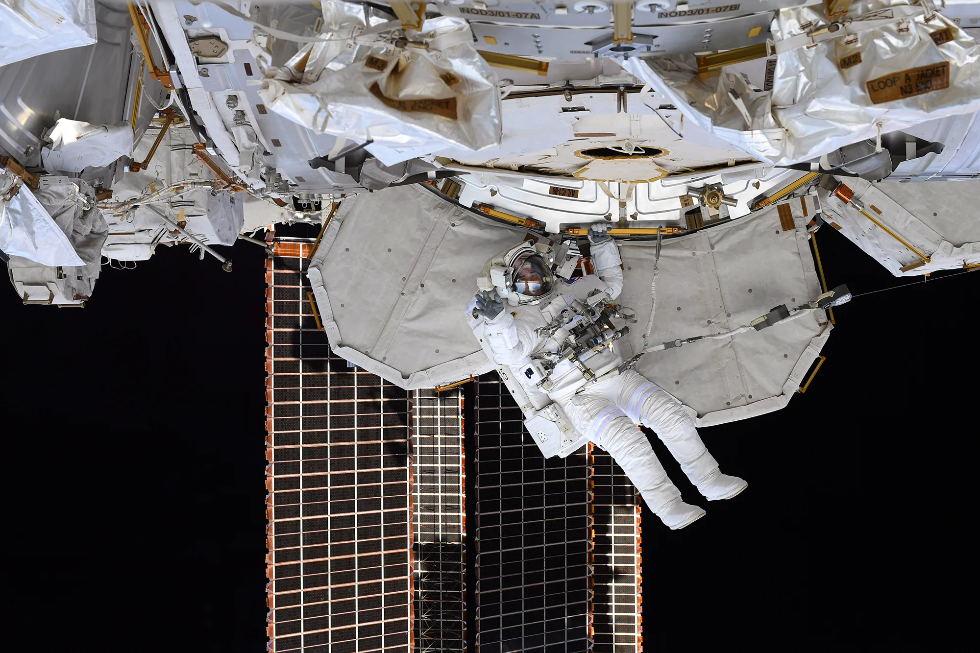 Chris Cassidy during EVA spacewalk