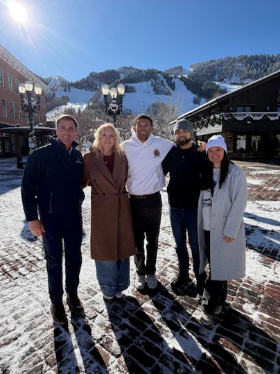 Chris and Peggy at home with bicycles